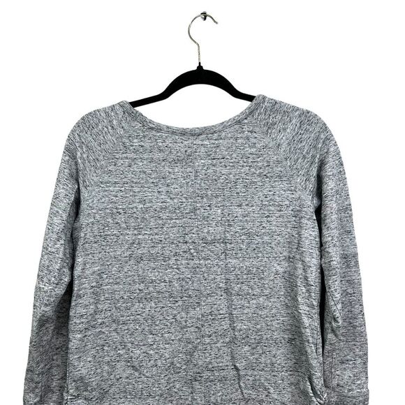 T By Talbots‎ Sweatshirt Stretch Round Neck Stripe Trim Heather Grey Women Sz Sp - Picture 5 of 5